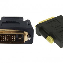 POWERTECH αντάπτορας HDMI θηλυκό σε DVI 24+1 αρσενικό ADA-H003, μαύρος