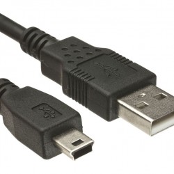 POWERTECH Καλώδιο USB 2.0 σε USB Mini CAB-U025, copper, 1.5m, μαύρο