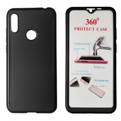 POWERTECH Θήκη Body 360° με Tempered Glass για Huawei Y6/Pro 2019, μαύρη