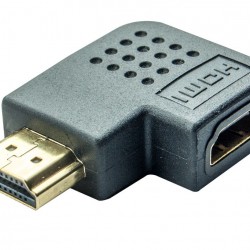 POWERTECH αντάπτορας HDMI CAB-H037, γωνιακός, 90° right, μαύρος