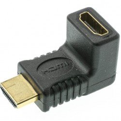 POWERTECH αντάπτορας HDMI CAB-H035, γωνιακός 90°, μαύρος