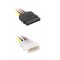POWERTECH καλώδιο SATA 15pin (F) σε IDE 4pin (M) CAB-W011, 15cm