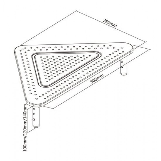 BRATECK επιτραπέζια βάση οθόνης/laptop STB-083, 13-32", έως 20kg
