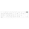 Αυτοκόλλητο universal για πληκτρολόγιο notebook, White (0.11mm)