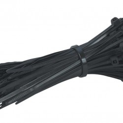 POWERTECH δεματικά καλωδίων TIES-005, 150x3mm, μαύρα, 100τμχ