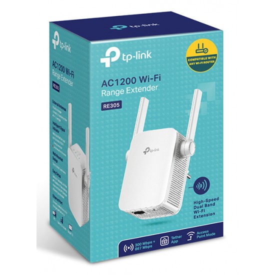 TP-LINK AC1200 Wi-Fi Range Extender RE305, dual band, Ver. 4.0