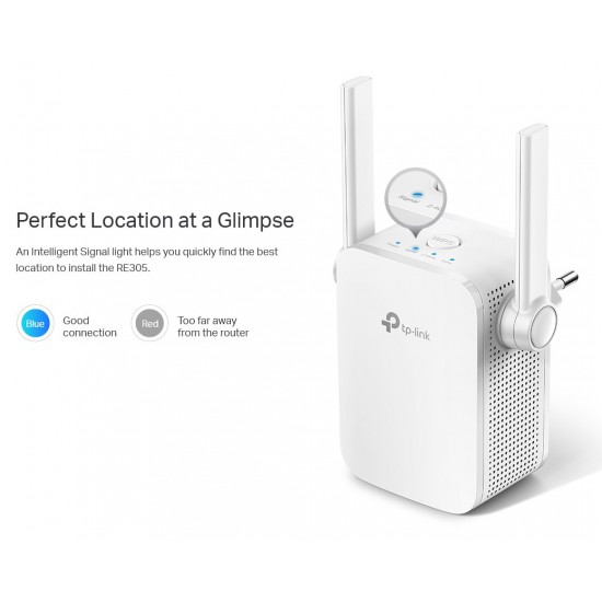 TP-LINK AC1200 Wi-Fi Range Extender RE305, dual band, Ver. 4.0