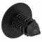 DELOCK Πλαστική τάπα 60187 για κάλυψη οπών, 15x14.5mm, μαύρη, 10τμχ