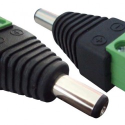 Βύσμα τροφοδοσίας DC αρσενικό ST-DC05, 5.5 x 2.1mm, σε κλέμα, 5 τμχ