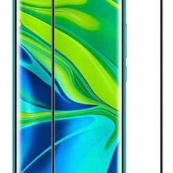 POWERTECH Tempered Glass 3D, Full Glue, Xiaomi Mi Note 10/10 Pro, μαύρο