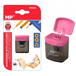 MP ξύστρα μολυβιών με κάδο PA834, ροζ
