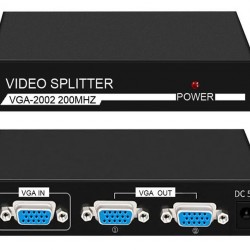 POWERTECH VGA splitter CAB-G031, 2 σε 1, 1920x1440px, μαύρο