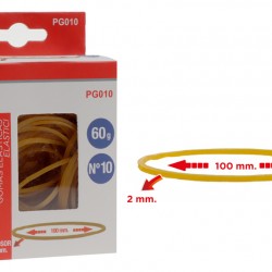 MP λαστιχάκια συσκευασίας PG010 σε κουτί, No10, 2x100mm, 60g