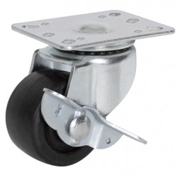 POWERTECH ρόδα για rack NETW-0014, περιστρεφόμενη, με φρένο, 100kg max