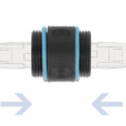 DELOCK αδιάβροχος αμφίδρομος σύνδεσμος RJ45 Cat.6A 86693, μπλε