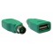 POWERTECH αντάπτορας USB 2.0 θηλυκό σε PS2 αρσενικό CAB-U021, πράσινος