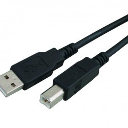 POWERTECH καλώδιο USB σε USB Type Β CAB-U050, copper, 3m, μαύρο