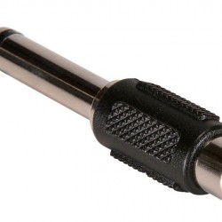 POWERTECH αντάπτορας mono 6.35mm σε RCA CAB-J025, μαύρος, 5τμχ