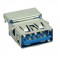 USB 3.0 Connector A TYPE, down, Silver