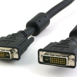 POWERTECH Καλώδιο DVI-D 24+1 CAB-DVI004, 2x Ferrites, 3m, μαύρο