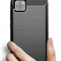 POWERTECH Θήκη Carbon Flex MOB-1523, Huawei Y5p, μαύρη