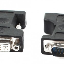 POWERTECH αντάπτορας VGA σε DVI 24+5 CAB-G016, συμβατό με 24+1, μαύρος
