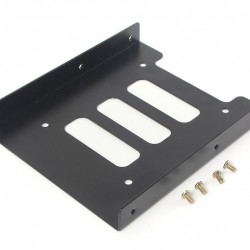 POWERTECH tray 3.5" για 2.5" HDD/SSD BRAT-001, μεταλλικό, μαύρο