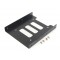 POWERTECH tray 3.5" για 2.5" HDD/SSD BRAT-001, μεταλλικό, μαύρο