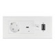 DELOCK module βάση πρίζας Easy 45 81317, 175x80mm, λευκό