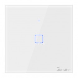 SONOFF smart διακόπτης ΤΧ-T2EU1C, αφής, Wi-Fi, μονός, λευκός