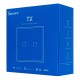SONOFF smart διακόπτης ΤΧ-T3EU2C, αφής, Wi-Fi, διπλός, μαύρος