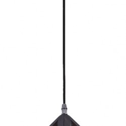 POWERTECH φωτιστικό οροφής HLL-0011, E27, 16x16x16cm, μεταλλικό, μαύρο