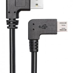 POWERTECH καλώδιο USB σε USB Micro CAB-U133, 90°, Easy USB, 1m, μαύρο
