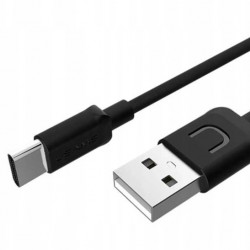 USAMS καλώδιο USB σε USB-C US-SJ099 U-Turn, 2.1A, 1m, μαύρο
