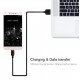 USAMS καλώδιο USB σε USB-C US-SJ099 U-Turn, 2.1A, 1m, μαύρο