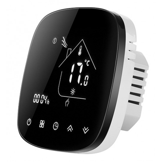 Smart θερμοστάτης αερίου BHT-001-GCLW, WiFi, χωνευτός, μαύρος