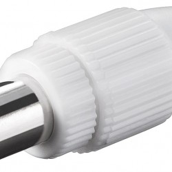 GOOBAY βύσμα coaxial 11501, θηλυκό, λευκό, 10τμχ