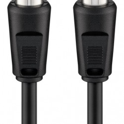 GOOBAY καλώδιο κεραίας αρσενικό σε θηλυκό 11563, <70dB, CCS, 7.5m, μαύρο