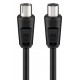GOOBAY καλώδιο κεραίας αρσενικό σε θηλυκό 11563, <70dB, CCS, 7.5m, μαύρο
