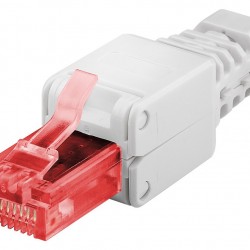 GOOBAY βύσμα RJ45 CAT 6 UTP 44738, tool-free, λευκό