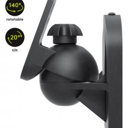 GOOBAY επιτοίχια βάση ηχείων 49393, έως 3.5kg, μαύρο