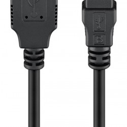GOOBAY καλώδιο USB 2.0 σε USB mini 50769, copper, 5m, μαύρο