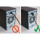 GOOBAY καλώδιο δικτύου 51515, CAT 6 U/UTP, γωνιακό, CCA, 1m, μαύρο