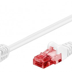 GOOBAY καλώδιο δικτύου 51522, CAT 6 U/UTP, γωνιακό, CCA, 1m, λευκό