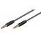 GOOBAY καλώδιο ήχου 3.5mm 63828, 4 pin stereo, copper, 1.5m, μαύρο