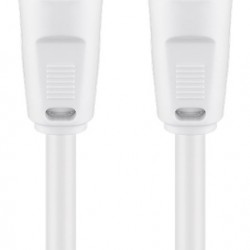 GOOBAY καλώδιο κεραίας αρσενικό 68145, <70dB, CCS, 1.5m, λευκό