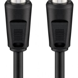 GOOBAY καλώδιο κεραίας αρσενικό 68148, <70dB, CCS, 2.5m, μαύρο