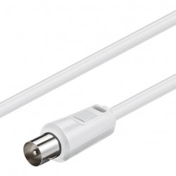 GOOBAY καλώδιο κεραίας αρσενικό 68149, <70dB, CCS, 5m, λευκό