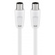 GOOBAY καλώδιο κεραίας αρσενικό 68149, <70dB, CCS, 5m, λευκό