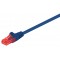GΟOBAY καλώδιο δικτύου 68452, CAT 6 U/UTP, CCA, PVC, 2m, μπλε